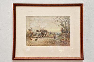 Lot 1681 - WILLIAM MANNERS; watercolour, figures with...