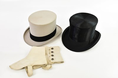 Lot 470 - LINNEY, LONDON; a cased top hat, size 6,...