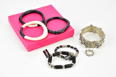 Lot 873 - KAZ ROBERTSON; a set of three designer resin...