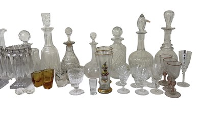 Lot 692 - A large quantity of sundry glassware including...