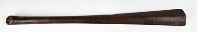 Lot 393 - A Polynesian war club with carved decoration,...