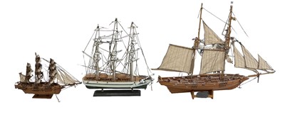 Lot 352 - A scratch built model ship, 'Albatross 1840',...