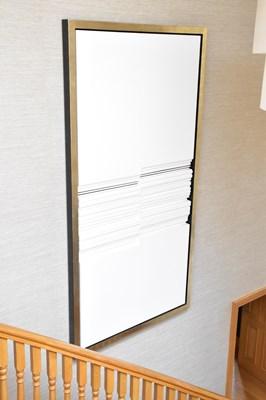 Lot 1230 - A large contemporary wall installation, white...
