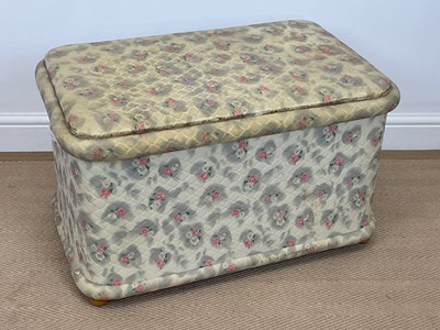 Lot 871 - A 1960s padded blanket box, vinyl covered...