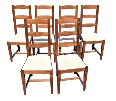 Lot 1250 - MARKS & SPENCER; six contemporary ladder back...