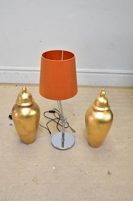 Lot 1251 - A contemporary adjustable table lamp with...