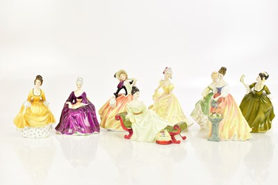 Lot 812 - ROYAL DOULTON; eight figures comprising 'At...