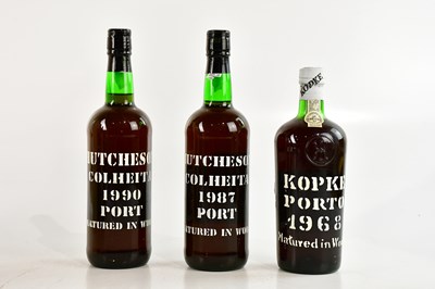 Lot 830 - PORT; three bottles including KOPKE Porto 1968,...