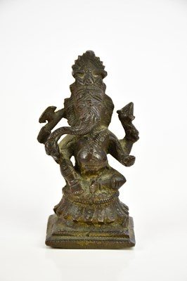 Lot 1164 - A bronze figure of Ganesh, height 9cm.