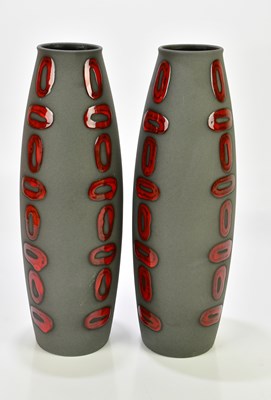 Lot 852 - SCHEURICH AMANO; a pair of West German pottery...