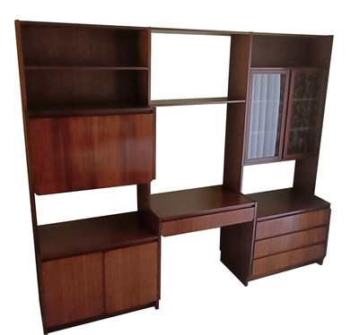 Lot 2 - MCINTOSH; a mid century rosewood wall unit,...