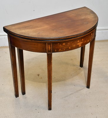 Lot 152 - A 19th century marquetry inlaid mahogany...