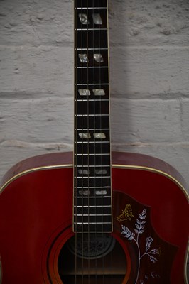 Lot 1618 - HONDO; a model H 180A acoustic guitar, with...