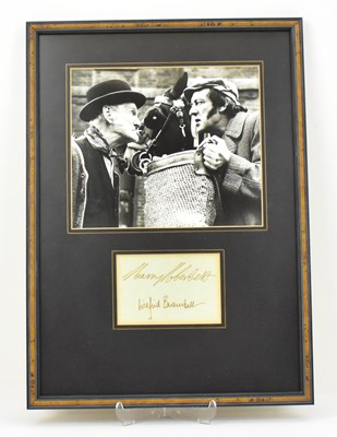 Lot 1628 - STEPTOE & SON; a framed display depicting a...