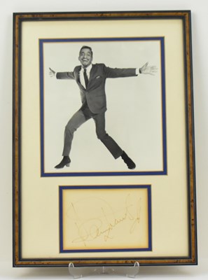 Lot 1629 - SAMMY DAVIS JUNIOR; a mounted display...