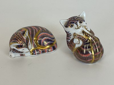 Lot 234 - ROYAL CROWN DERBY; two paperweights modelled...