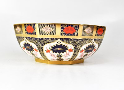 Lot 278 - ROYAL CROWN DERBY; a boxed octagonal Imari...