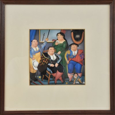 Lot 306 - AFTER FERNANDO BOTERO (1932-2023); an abstract...