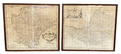 Lot 326 - ROBERT MORDEN; two maps of Somersetshire and...