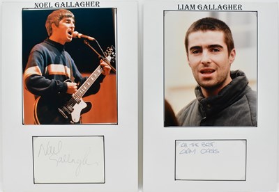Lot 1644 - OASIS; two displays of the Gallagher brothers,...