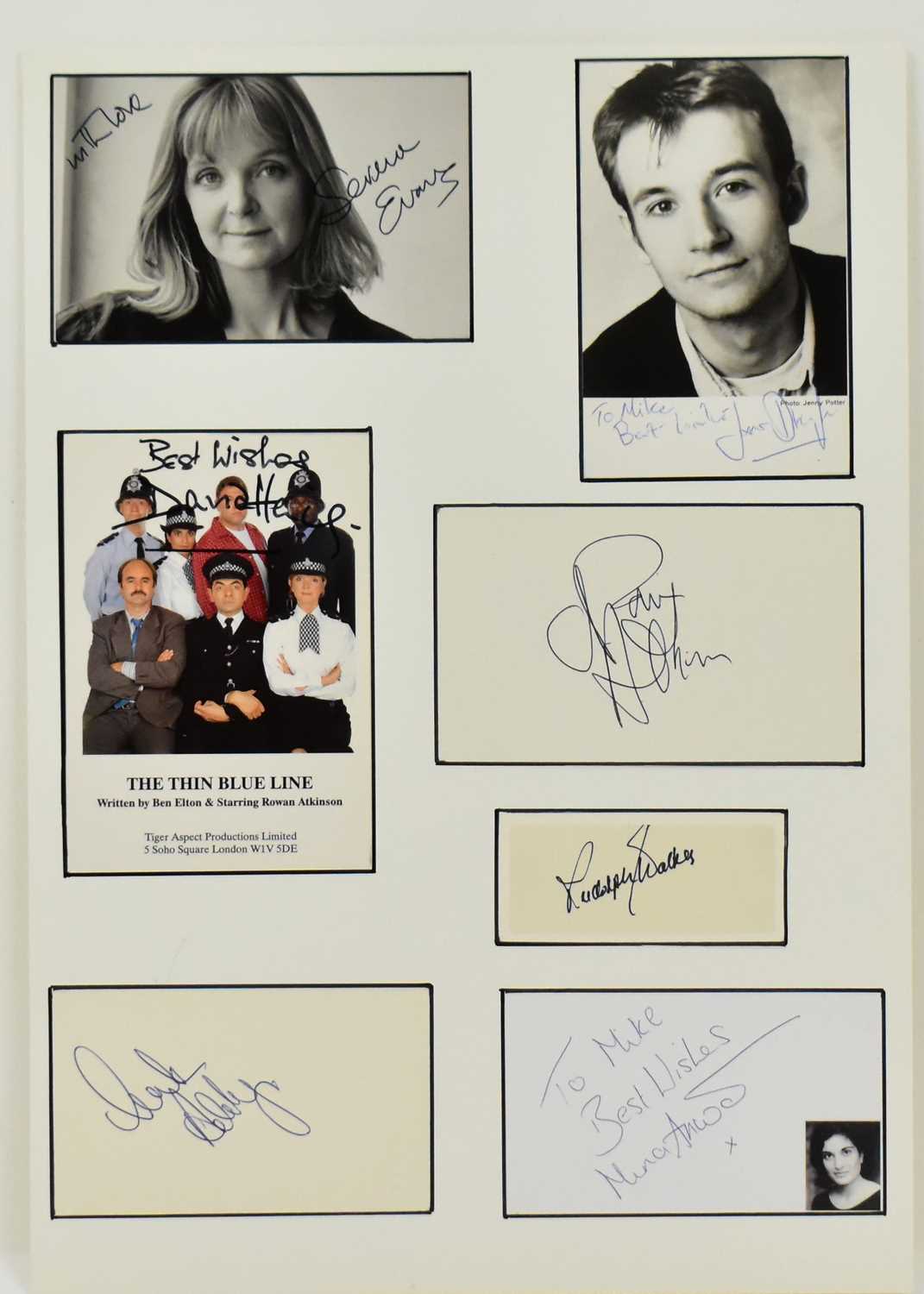 Lot 1804 - A display of the actors on the comedy sitcom,...