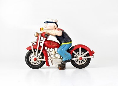 Lot 520 - POPEYE; a cast metal model of the cartoon...