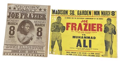 Lot 412 - BOXING INTEREST; a poster from Madison Square...