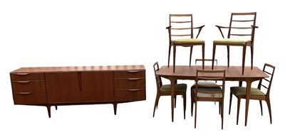 Lot 3 - MCINTOSH; a mid century teak dining suite,...