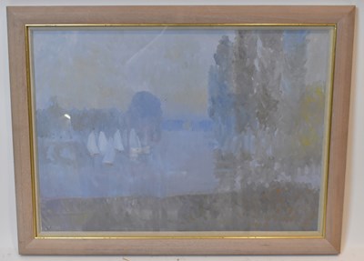 Lot 137A - BERNARD MYERS (1925-2007); oil on paper,...