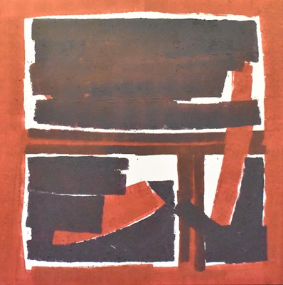 Lot 300 - R MARLBOROUGH; a large abstract oil on canvas,...