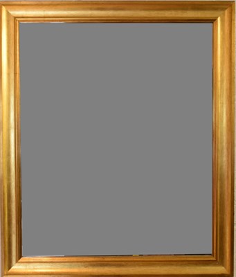 Lot 91 - A modern rectangular gilt framed wall mirror,...