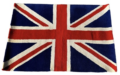 Lot 124 - TRENDY TUFT DESIGN; a modern Union Jack rug,...