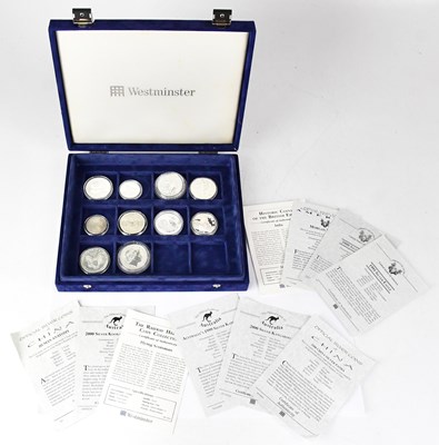 Lot 589 - WESTMINSTER MINT; ten silver collectors' coins,...