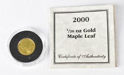 Lot 591 - WESTMINSTER MINT; a 2000 Canada $1 1/20oz...