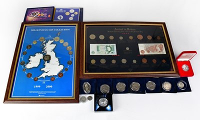 Lot 595 - Collectors' coins and coin covers to include...