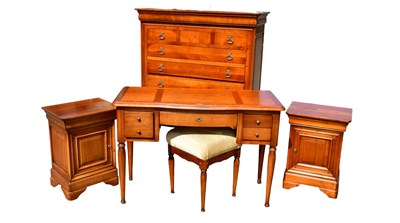 Lot 38 - A modern six piece French bedroom suite...