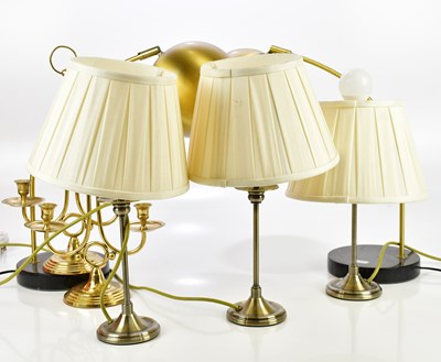 Lot 615 - A collection of modern lighting including a...