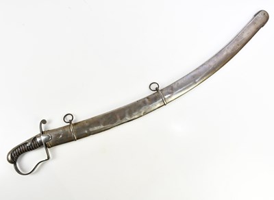 Lot 1313 - A 1796 pattern light cavalry officer's sword,...