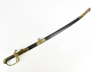 Lot 1324 - An 18th century dress sword, with brass hilt,...