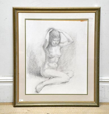 Lot 859 - ELIZABETH WOOD (born 1930); pencil sketch,...