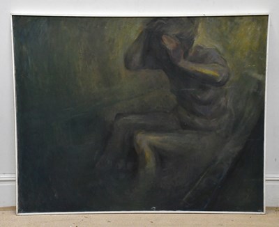 Lot 879 - ELIZABETH WOOD (born 1930); oil on canvas,...