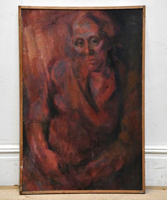 Lot 885 - ELIZABETH WOOD (born 1930); oil on canvas,...