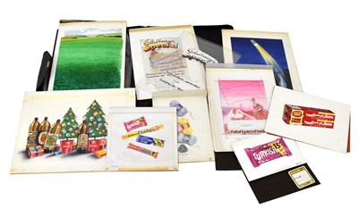 Lot 901 - A group of original artwork for adverts,...