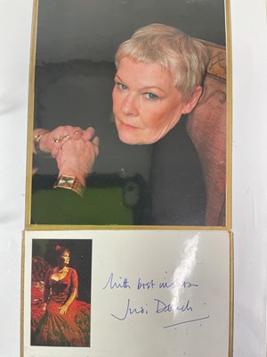 Lot 1573 - A ring binder of autographed colour and black...