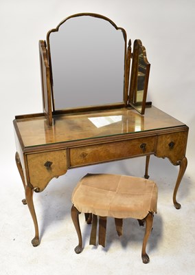 Lot 65 - GAYLAYDE; a reproduction burr walnut...