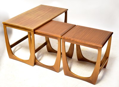 Lot 11 - A G-Plan style teak nest of tables with...