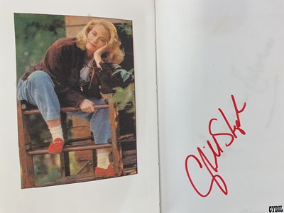 Lot 1571 - An A5 size notebook containing autographs and...