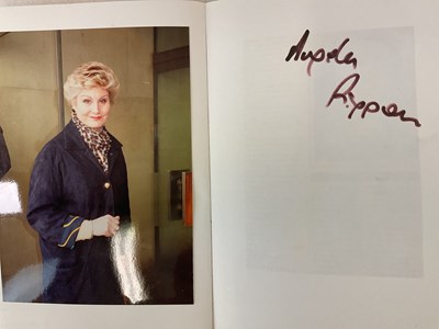 Lot 1571 - An A5 size notebook containing autographs and...