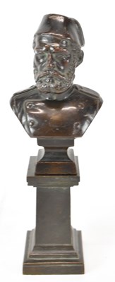 Lot 700 - A late 19th century bronze bust, possibly...