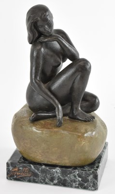 Lot 701 - ANDRES PERALTA; a limited edition bronzed...